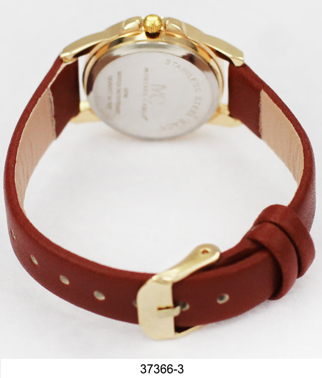 3736 - Faux Leather Band Watch