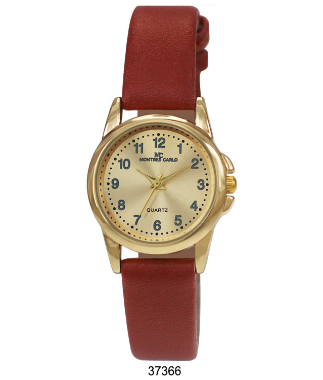 3736 - Faux Leather Band Watch