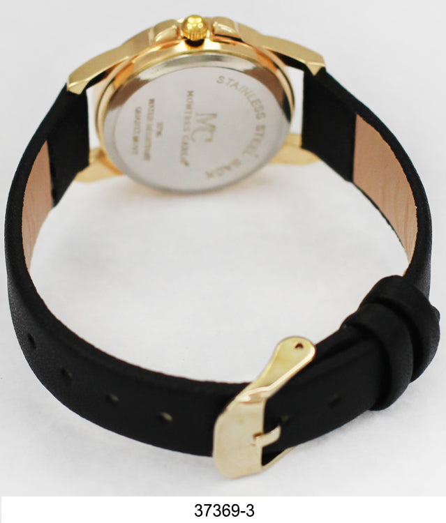 3736 - Faux Leather Band Watch