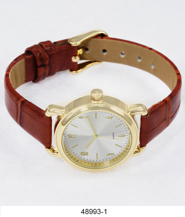 4899 - Faux Leather Band Watch