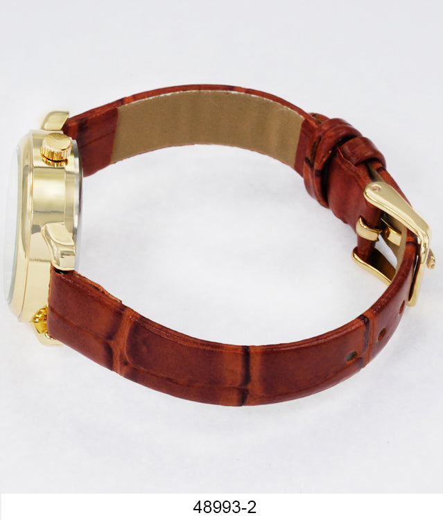 4899 - Faux Leather Band Watch