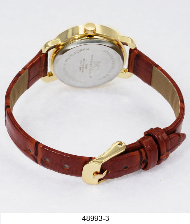 4899 - Faux Leather Band Watch