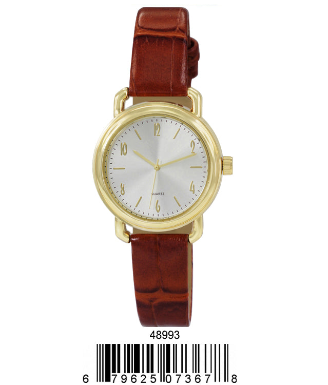 4899 - Faux Leather Band Watch