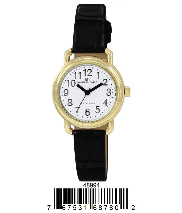 4899 - Faux Leather Band Watch