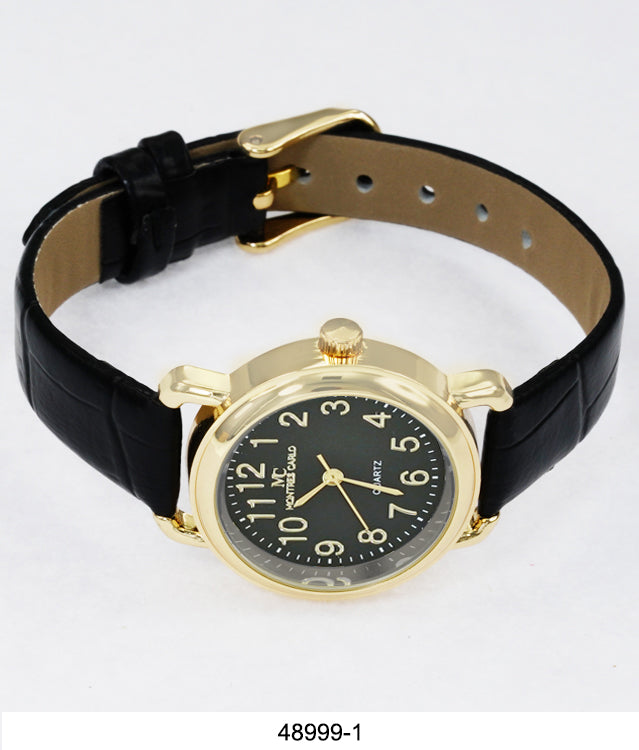 4899 - Faux Leather Band Watch