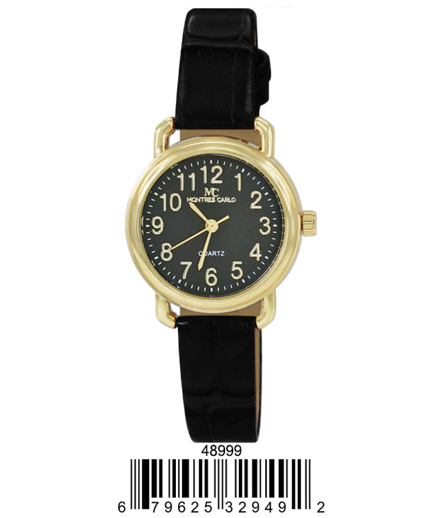 4899 - Faux Leather Band Watch