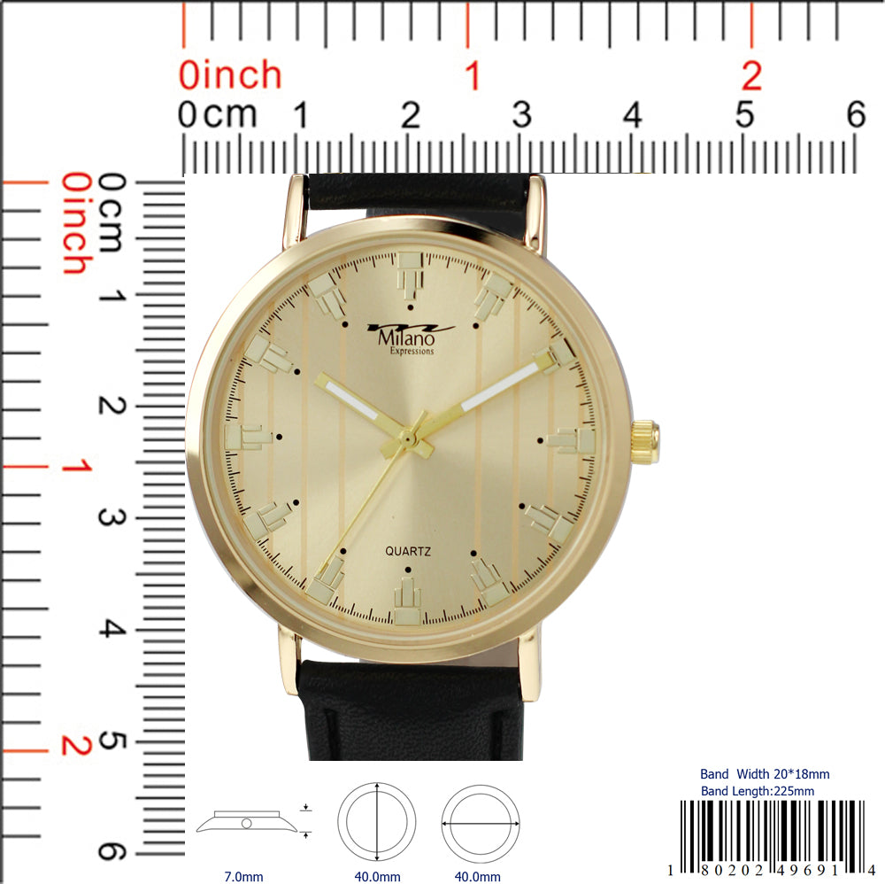 4969 - Reloj con correa de cuero vegano