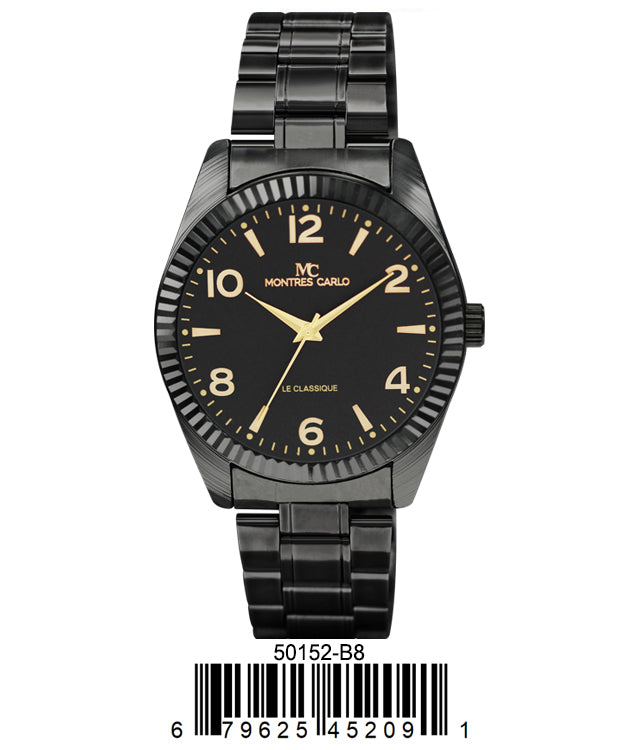 5015 - Reloj con banda de metal en caja