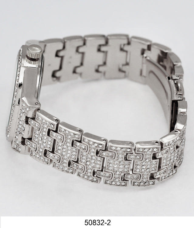 5083 - Boxed Ice Metal Bracelet Watch with Chain