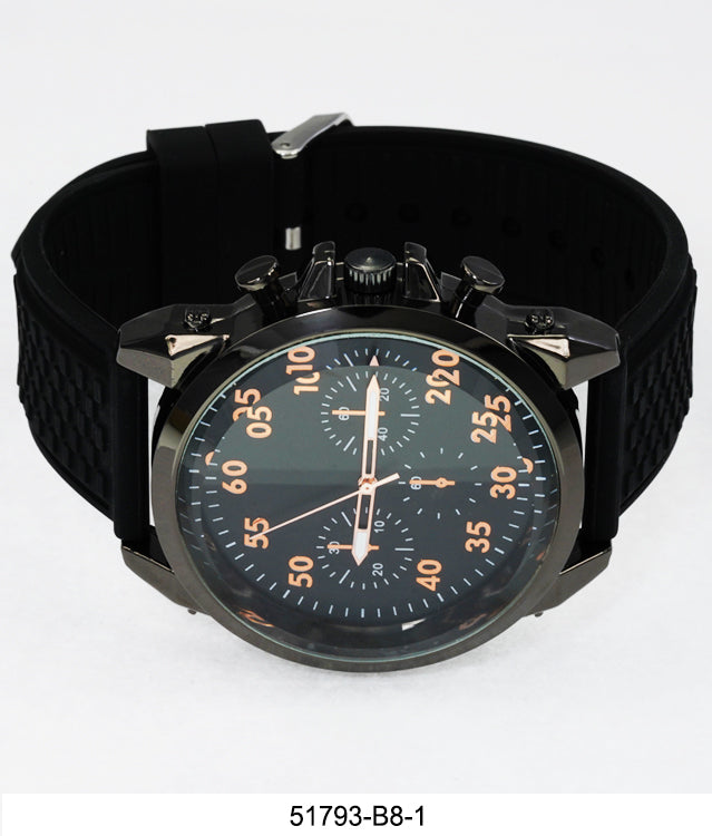 5179-B8 - Prepacked Silicon Band Watch
