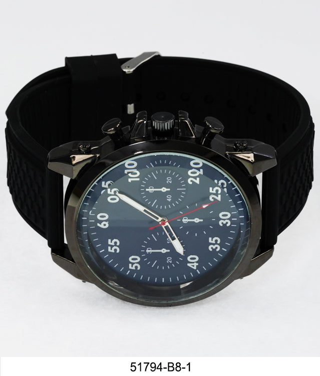 5179-B8 - Prepacked Silicon Band Watch