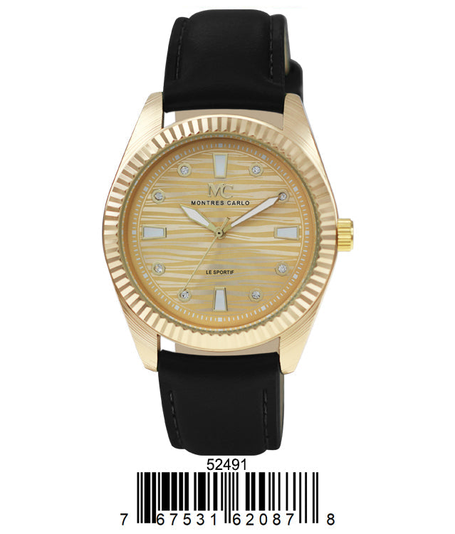 5249-B Faux Leather Band Watch Gift Box Edition