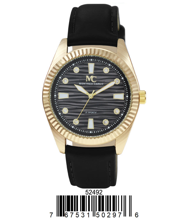 5249-B Faux Leather Band Watch Gift Box Edition