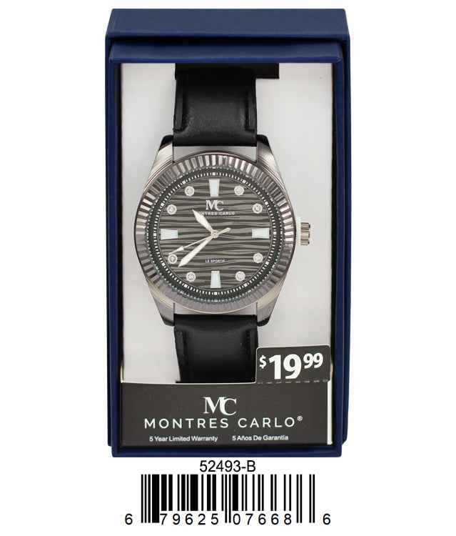 5249 - Reloj con correa de cuero vegano