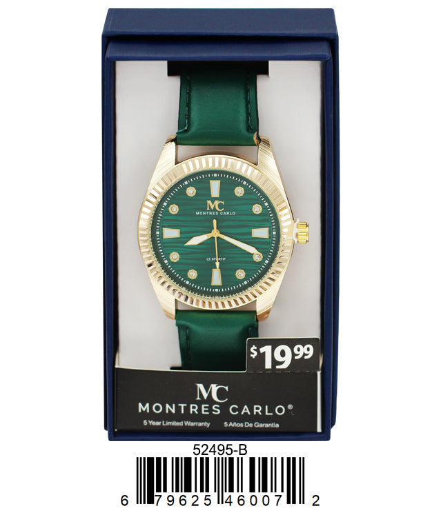 5249-B Faux Leather Band Watch Gift Box Edition