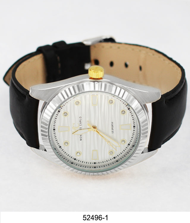 5249 - Reloj con correa de cuero vegano