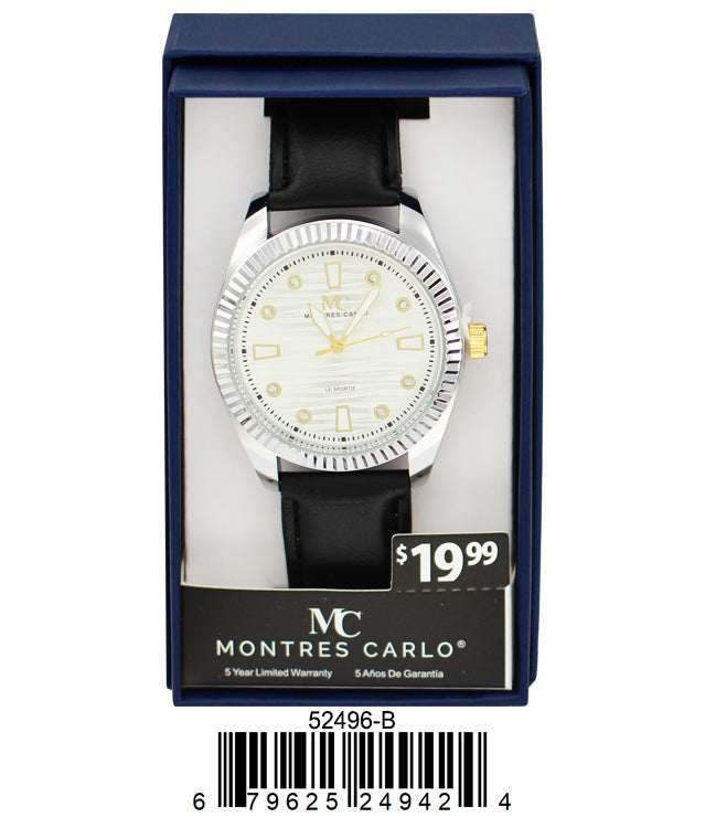 5249-B Faux Leather Band Watch Gift Box Edition