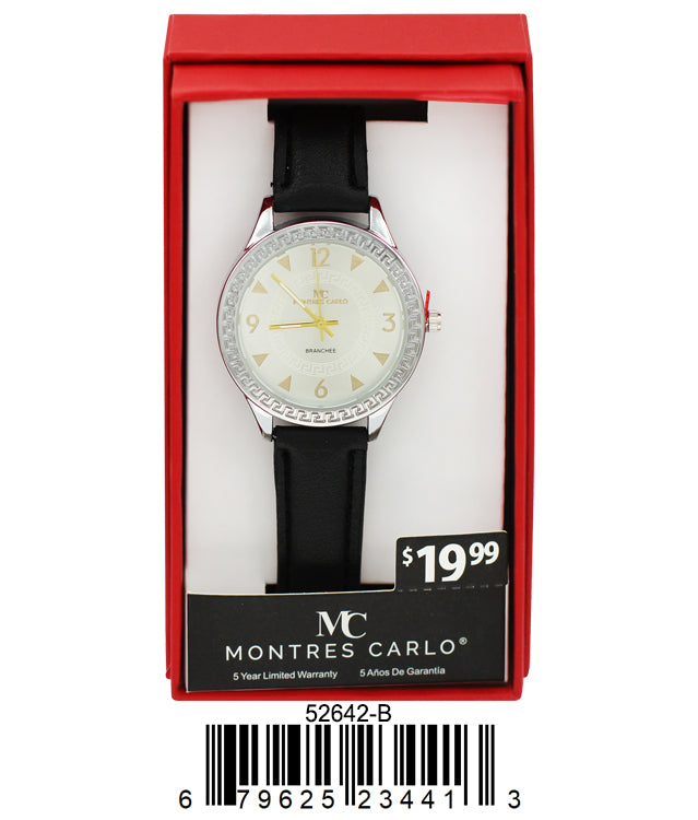 5264 - Reloj con correa de cuero vegano