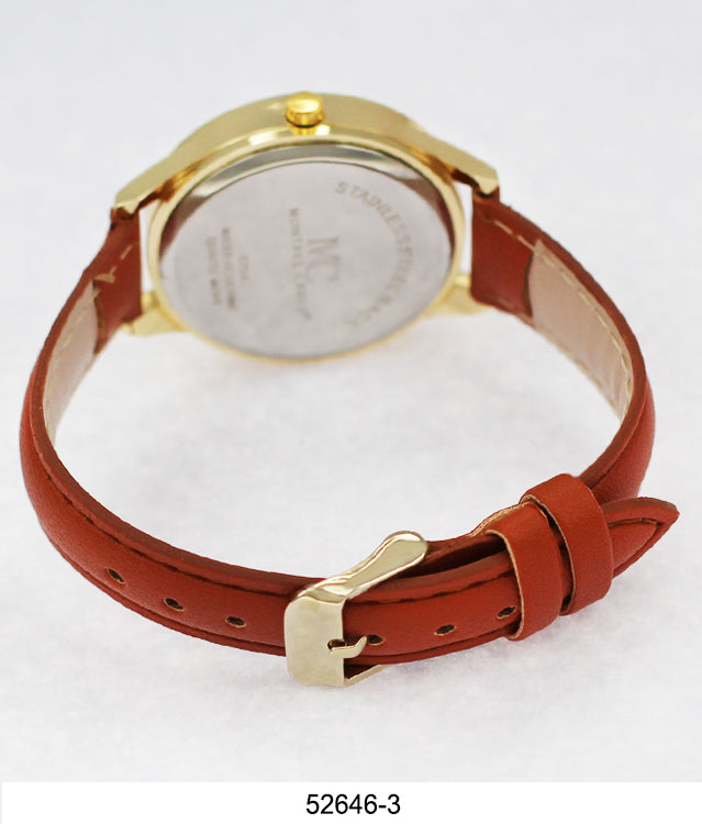 5264 - Reloj con correa de cuero vegano