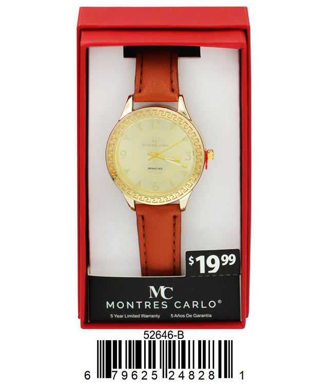 5264 - Reloj con correa de cuero vegano