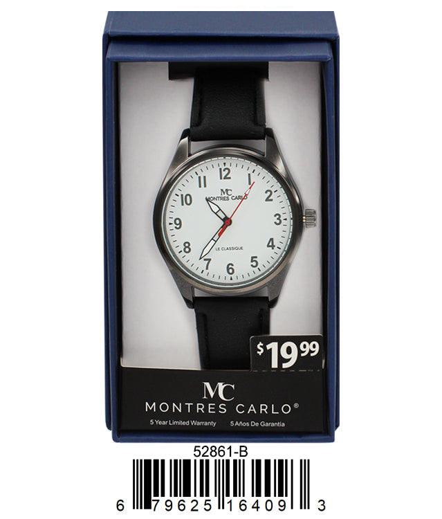 5286 - Faux Leather Band Watch