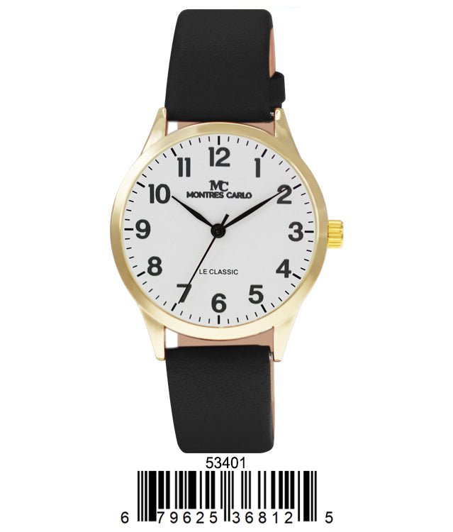 5340 - Faux Leather Band Watch