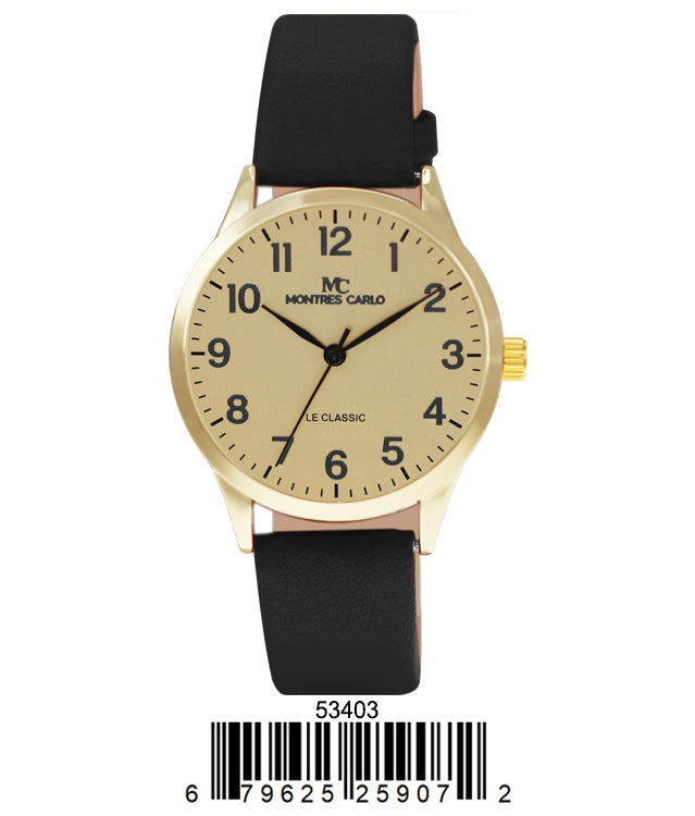 5340 - Faux Leather Band Watch