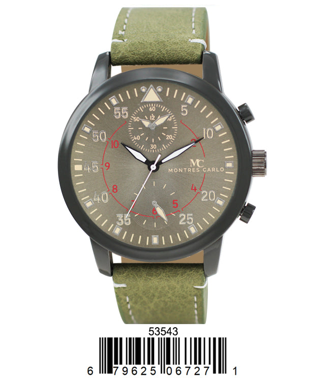5354 - Faux Leather Band Watch