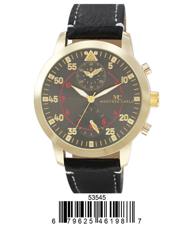 5354 - Faux Leather Band Watch