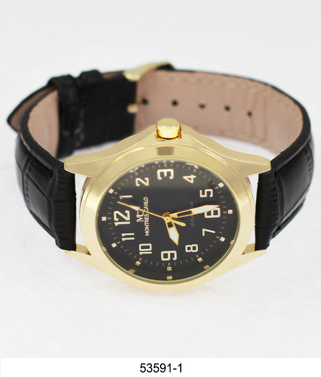 5359 - Faux Leather Band Watch