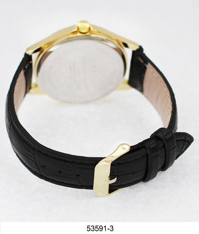 5359 - Faux Leather Band Watch