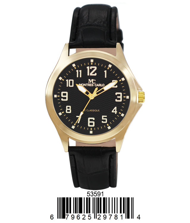 5359 - Faux Leather Band Watch