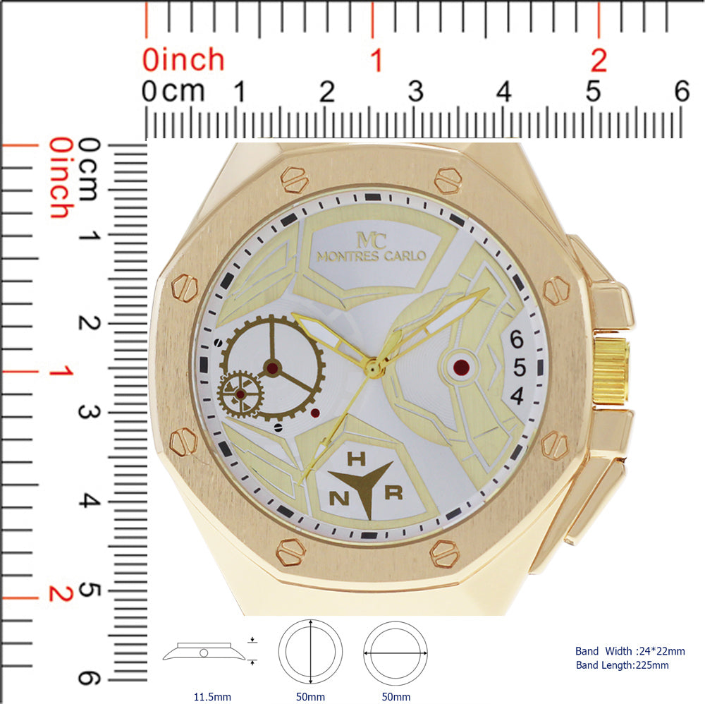 5399-Montres Carlo Silicone Band Watch