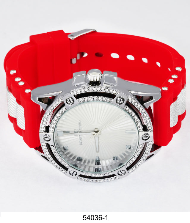 5403-Montres Carlo Watch with Silicone Band