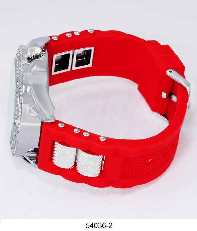 5403-Montres Carlo Watch with Silicone Band