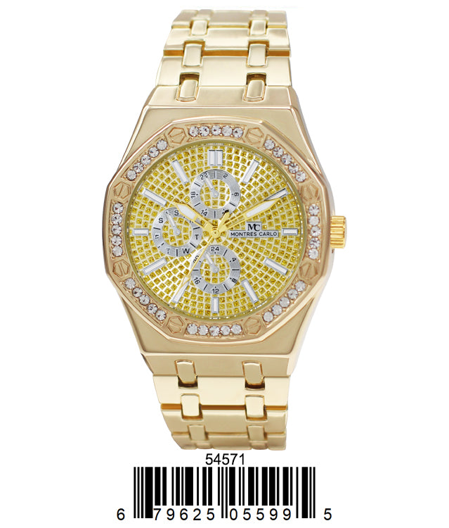 5457-Montres Carlo Metal Band Watch