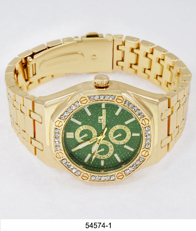 5457-Montres Carlo Metal Band Watch