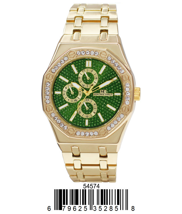 5457-Montres Carlo Metal Band Watch