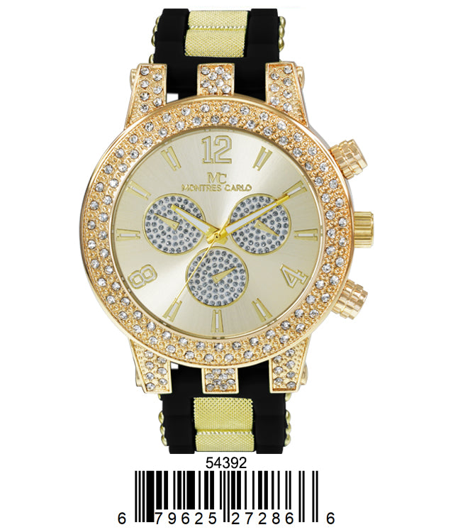 5459-Montres Carlo Silicon Band Watch