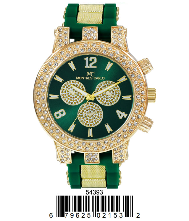 5459-Montres Carlo Silicon Band Watch