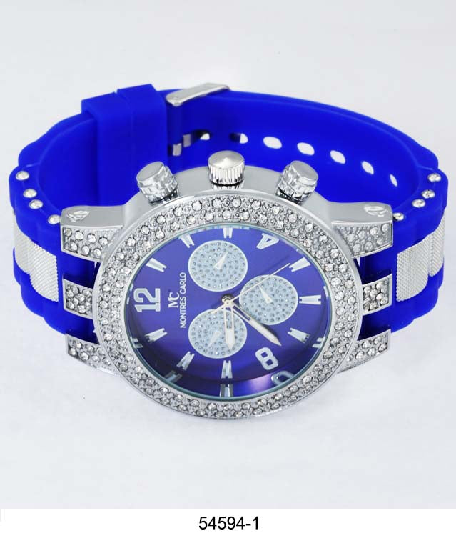 5459-Montres Carlo Silicon Band Watch