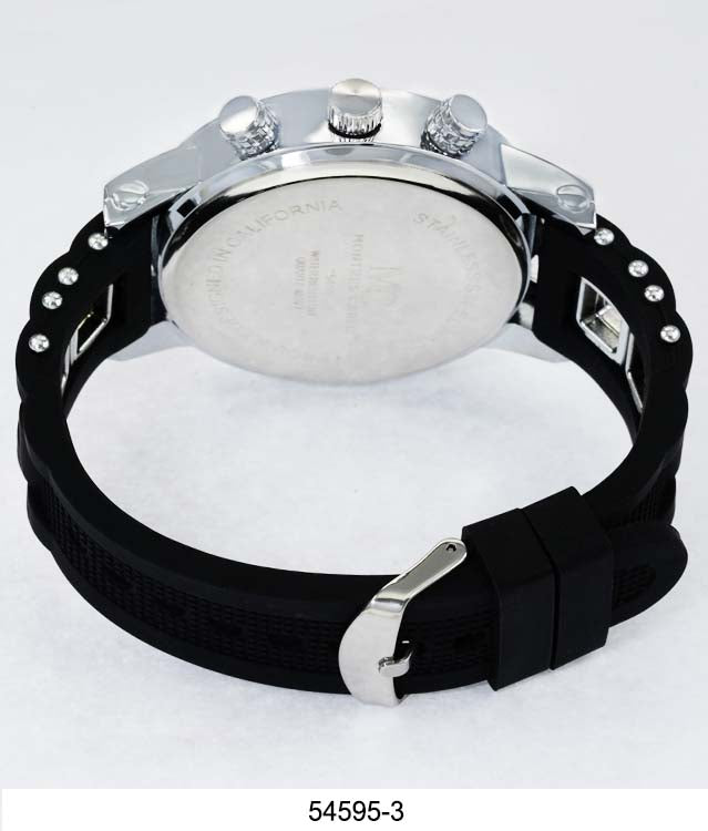 5459-Montres Carlo Silicon Band Watch