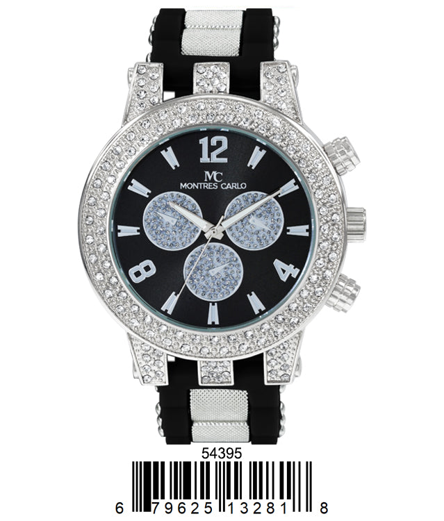 5459-Montres Carlo Silicon Band Watch