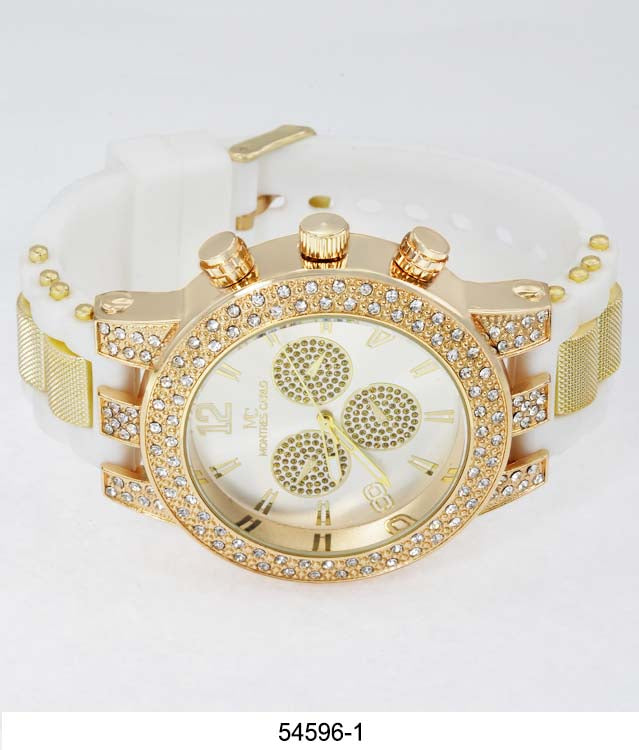 5459-Montres Carlo Silicon Band Watch