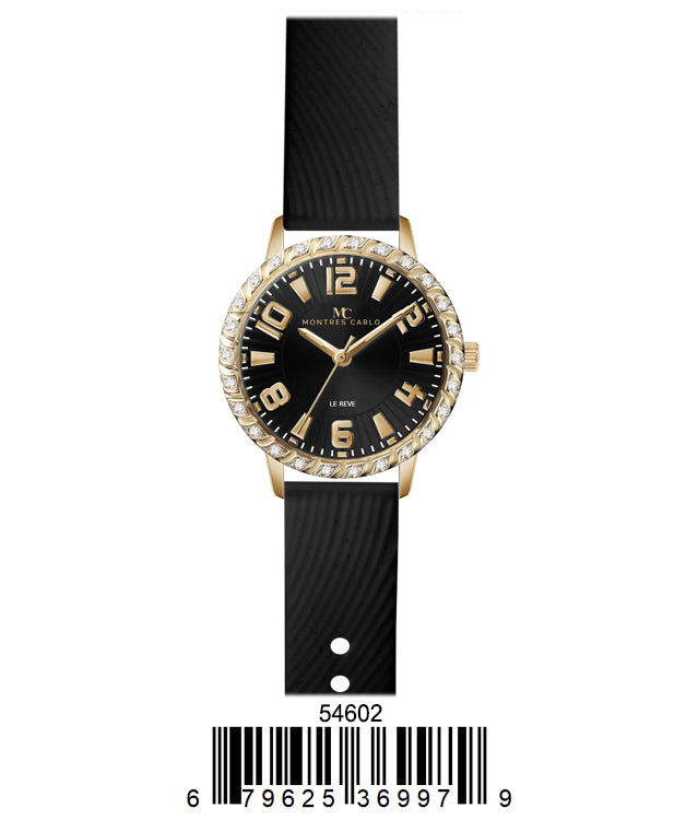 5460-Montres Carlo Silicon Band Watch