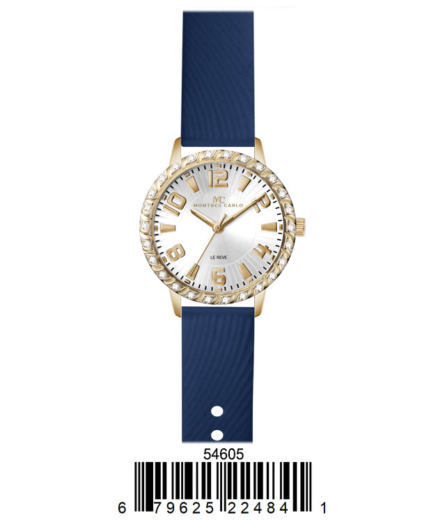 5460-Montres Carlo Silicon Band Watch
