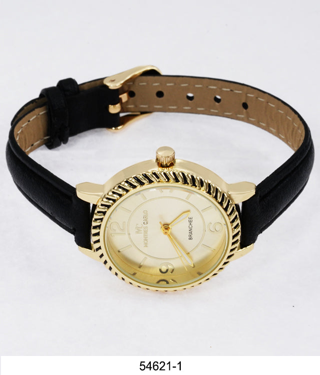 5462 - Faux Leather Band Watch
