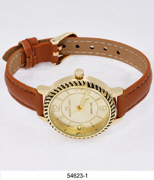 5462 - Faux Leather Band Watch
