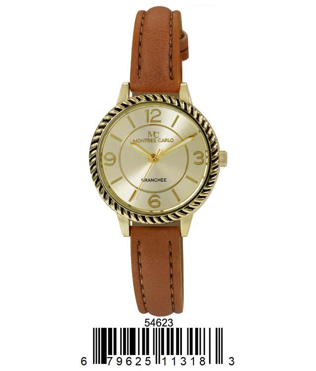 5462 - Faux Leather Band Watch