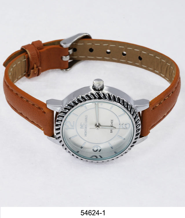 5462 - Faux Leather Band Watch